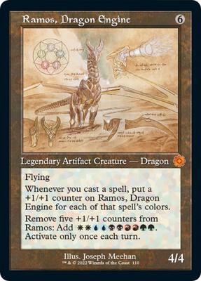 Ramos, Dragon Engine (Schematic) card from The Brothers' War: Retro Frame Artifacts