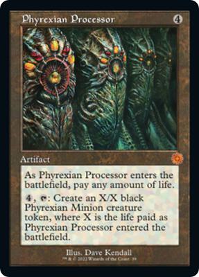 Phyrexian Processor card from The Brothers' War: Retro Frame Artifacts