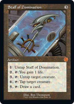 Staff of Domination card from The Brothers' War: Retro Frame Artifacts