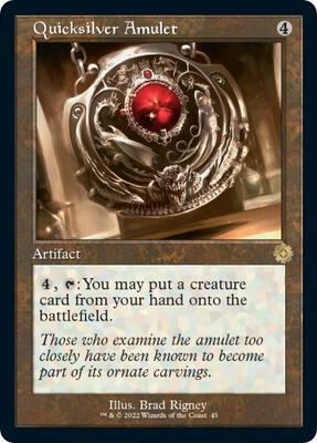 Quicksilver Amulet card from The Brothers' War: Retro Frame Artifacts