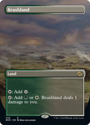 Brushland (Borderless) card from The Brothers' War