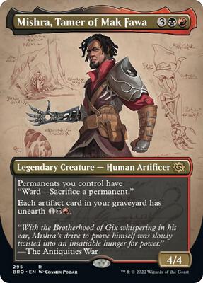 Mishra, Tamer of Mak Fawa (Borderless) card from The Brothers' War