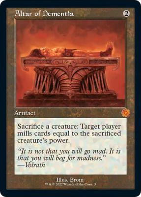 Altar of Dementia card from The Brothers' War: Retro Frame Artifacts