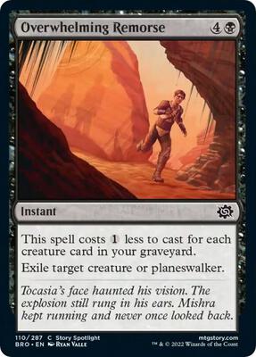 Overwhelming Remorse card from The Brothers' War