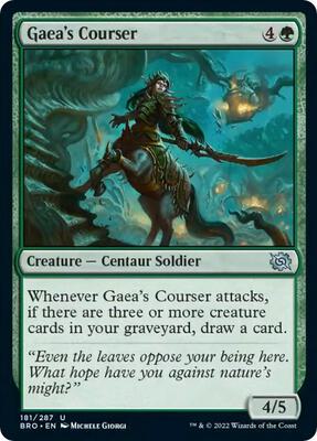 Gaea's Courser card from The Brothers' War