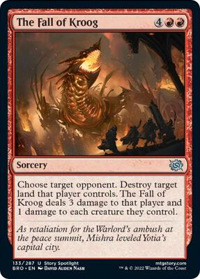 The Fall of Kroog card from The Brothers' War