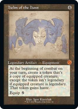 Helm of the Host (Schematic) card from The Brothers' War: Retro Frame Artifacts