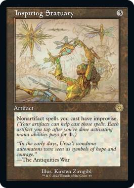Inspiring Statuary (Schematic) card from The Brothers' War: Retro Frame Artifacts