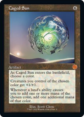 Caged Sun card from The Brothers' War: Retro Frame Artifacts