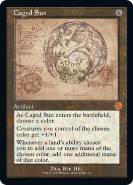 Caged Sun (Schematic) card from The Brothers' War: Retro Frame Artifacts