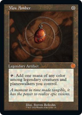 Mox Amber card from The Brothers' War: Retro Frame Artifacts
