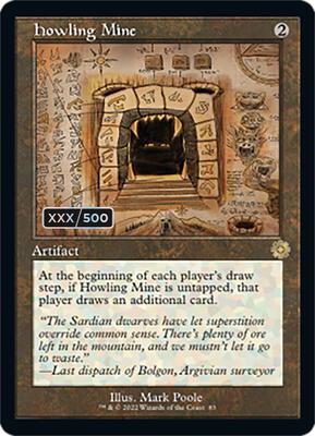Howling Mine (Schematic) (Serial Numbered) card from The Brothers' War: Retro Frame Artifacts