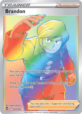 Brandon (Secret) card from SWSH12: Silver Tempest