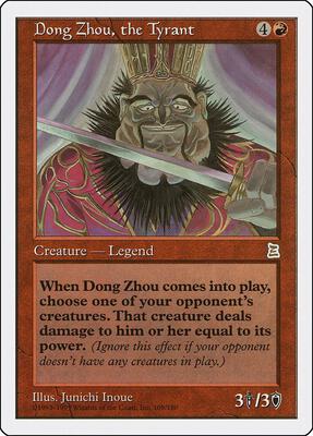 Dong Zhou, the Tyrant card from Portal Three Kingdoms
