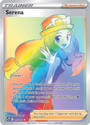 Serena (Secret) card from SWSH12: Silver Tempest