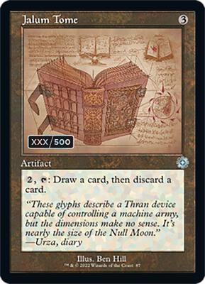 Jalum Tome (Schematic) (Serial Numbered) card from The Brothers' War: Retro Frame Artifacts