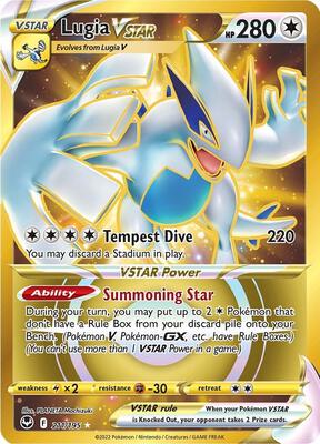 Lugia VSTAR (Secret) (211) card from SWSH12: Silver Tempest