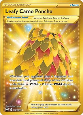 Leafy Camo Poncho (Secret) card from SWSH12: Silver Tempest