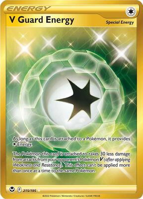 V Guard Energy (Secret) card from SWSH12: Silver Tempest