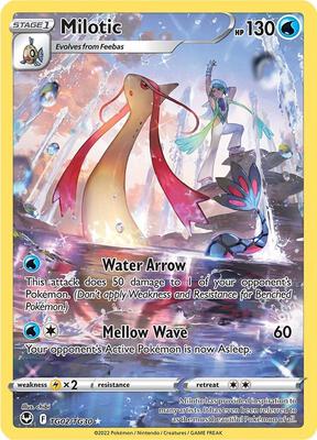 Milotic card from SWSH12: Silver Tempest Trainer Gallery