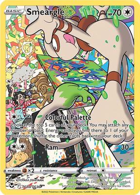 Smeargle card from SWSH12: Silver Tempest Trainer Gallery