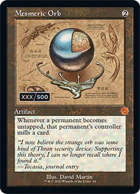 Mesmeric Orb (Schematic) (Serial Numbered) card from The Brothers' War: Retro Frame Artifacts