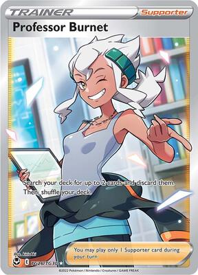 Professor Burnet card from SWSH12: Silver Tempest Trainer Gallery