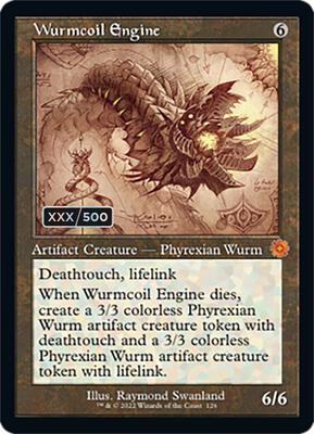 Wurmcoil Engine (Schematic) (Serial Numbered) card from The Brothers' War: Retro Frame Artifacts