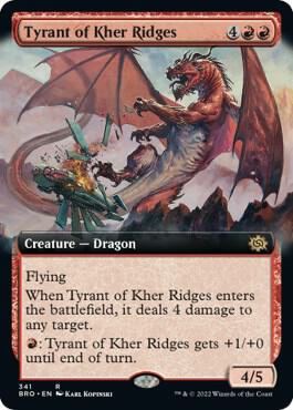 Tyrant of Kher Ridges (Extended Art) card from The Brothers' War