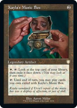 Kayla's Music Box (Retro Frame) card from Commander: The Brothers' War