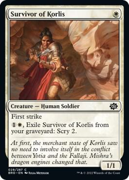 Survivor of Korlis card from The Brothers' War