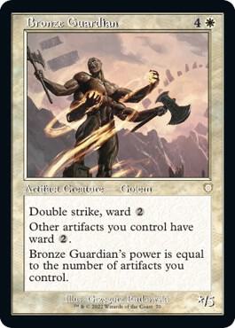 Bronze Guardian (Retro Frame) card from Commander: The Brothers' War