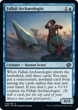 Fallaji Archaeologist card from The Brothers' War