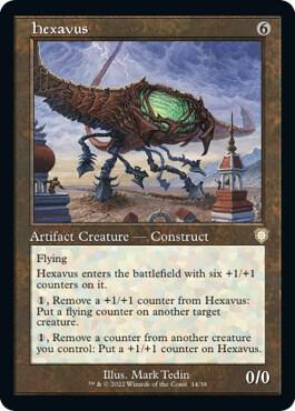 Hexavus (Retro Frame) card from Commander: The Brothers' War
