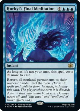 Hurkyl's Final Meditation card from The Brothers' War