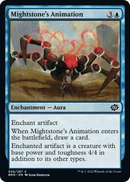 Mightstone's Animation card from The Brothers' War
