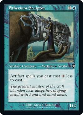 Etherium Sculptor (Retro Frame) card from Commander: The Brothers' War