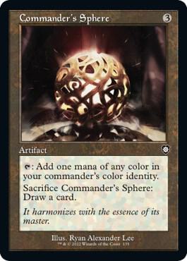 Commander's Sphere (Retro Frame) card from Commander: The Brothers' War