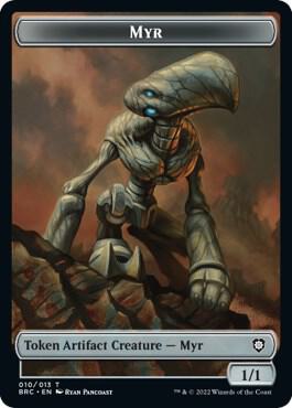 Myr // Servo Double-Sided Token card from Commander: The Brothers' War