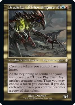 Brudiclad, Telchor Engineer (Retro Frame) card from Commander: The Brothers' War