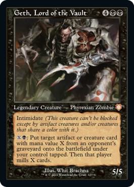 Geth, Lord of the Vault (Retro Frame) card from Commander: The Brothers' War