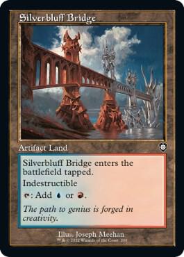 Silverbluff Bridge (Retro Frame) card from Commander: The Brothers' War