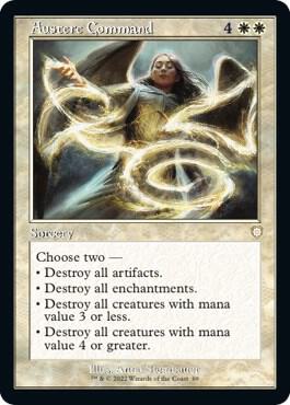 Austere Command (Retro Frame) card from Commander: The Brothers' War