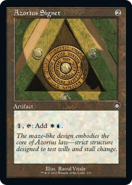 Azorius Signet (Retro Frame) card from Commander: The Brothers' War