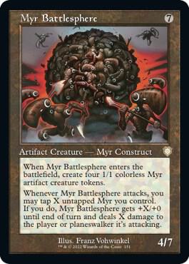 Myr Battlesphere (Retro Frame) card from Commander: The Brothers' War
