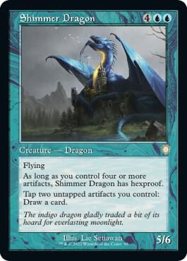 Shimmer Dragon (Retro Frame) card from Commander: The Brothers' War
