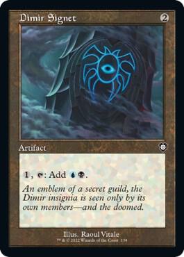 Dimir Signet (Retro Frame) card from Commander: The Brothers' War