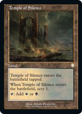 Temple of Silence (Retro Frame) card from Commander: The Brothers' War