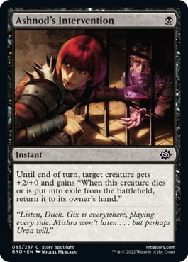 Ashnod's Intervention card from The Brothers' War