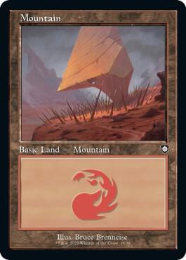 Mountain (35) (Retro Frame) card from Commander: The Brothers' War